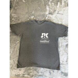 Galerie Perrotin Jeff Koons Coming Soon Promo T-Shirt Gray Cotton‎ XL Vintage